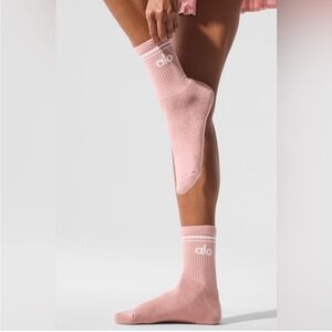 ALO Yoga Unisex Throwback Crew Sock